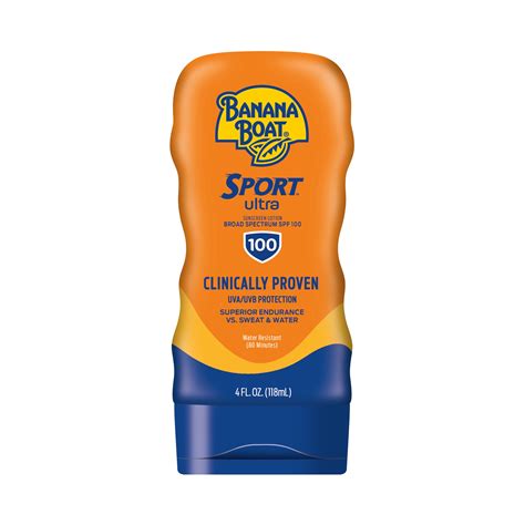 banana boat sunscreen spf 4.